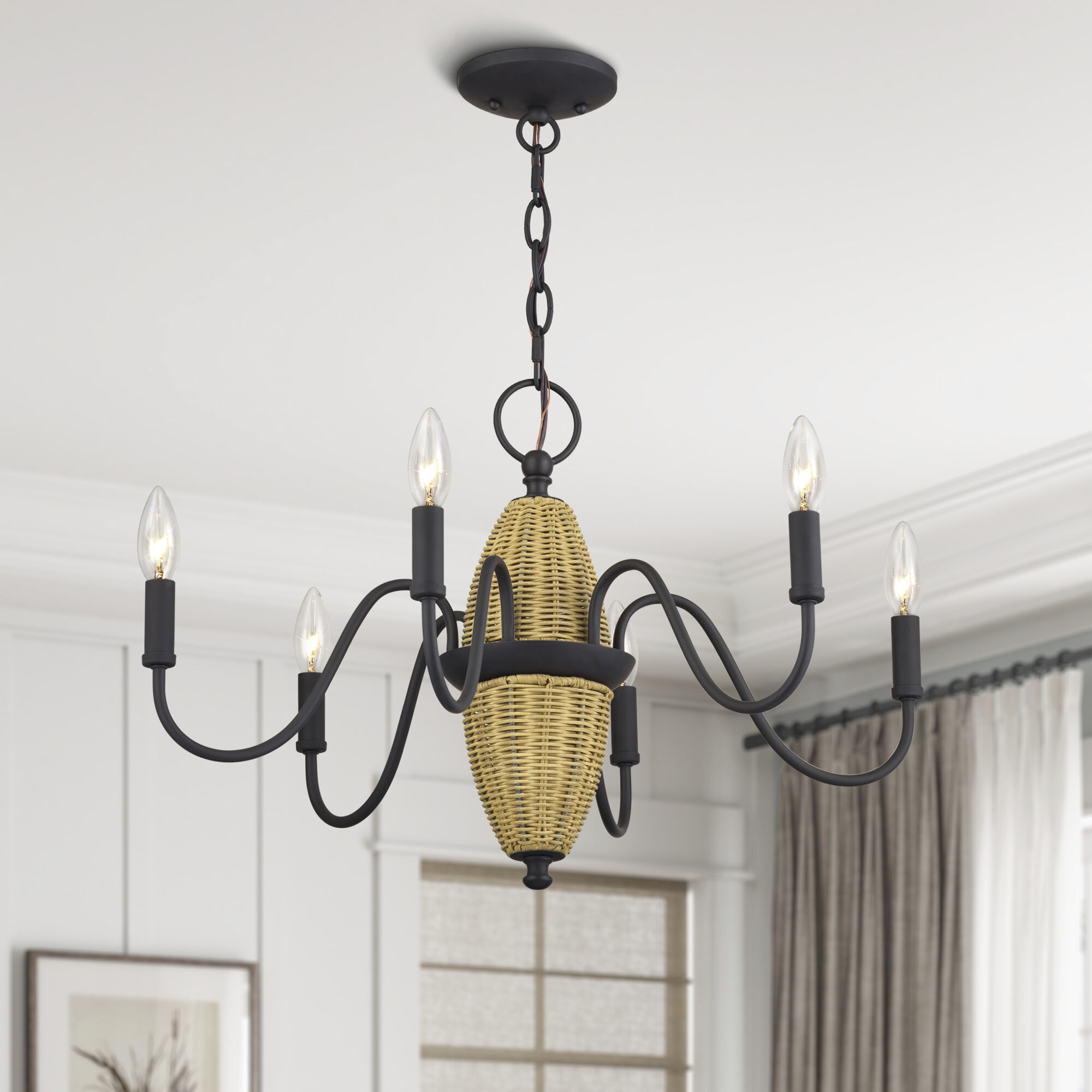 Laurelin 6 Light 24 inch Bronze Chandelier Ceiling Light