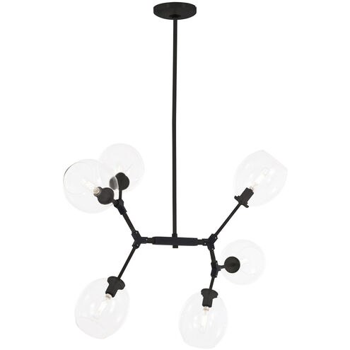 Nexpo 6 Light 34.38 inch Coal Chandelier Ceiling Light