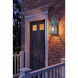 Ashford 1 Light 16.63 inch Verde Green Outdoor Sconce in Seedy Glass, X Wire Pattern, Brass Traditions by Innovations Lighting