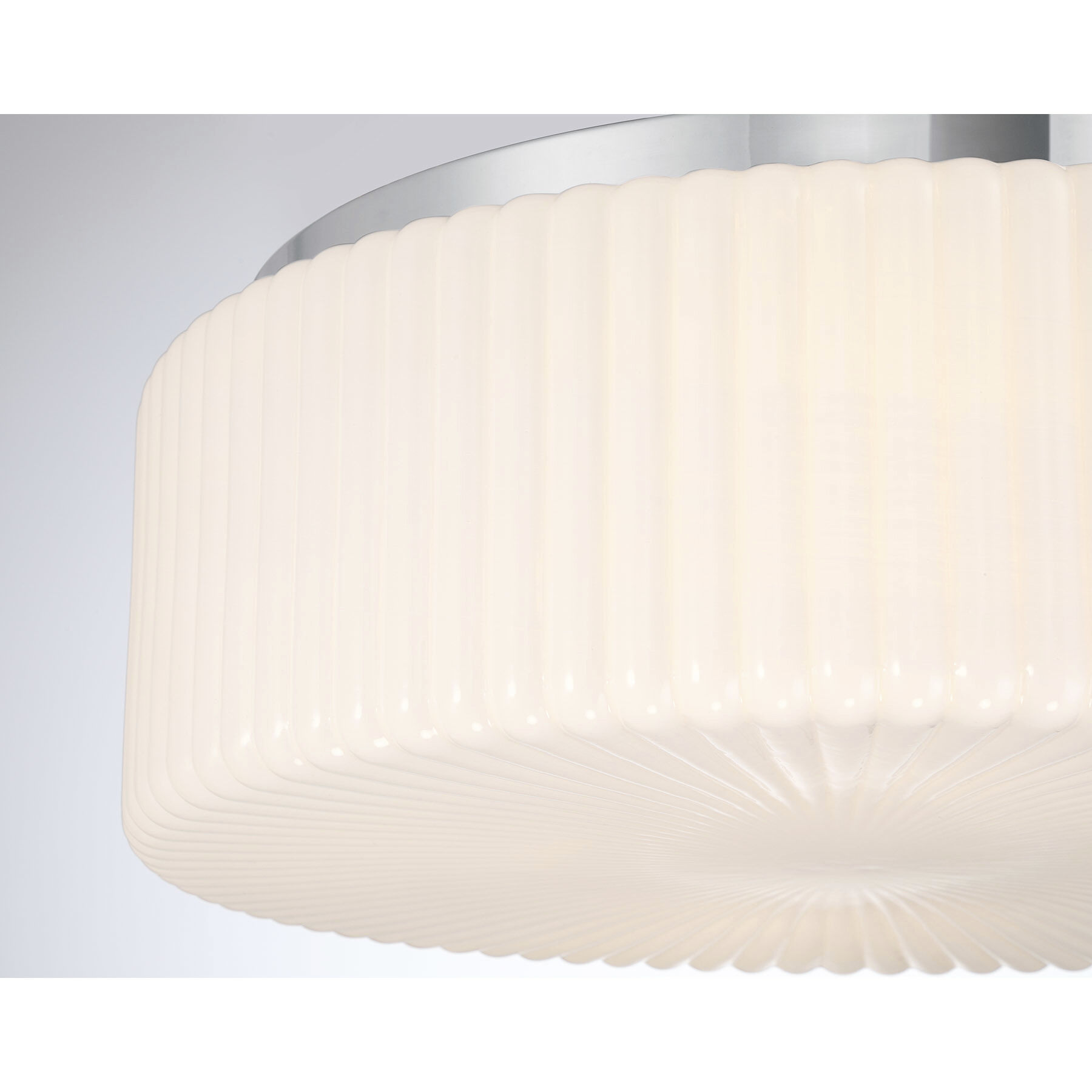 Edgemont 4 Light 20 inch Chrome Flush Mount Ceiling Light