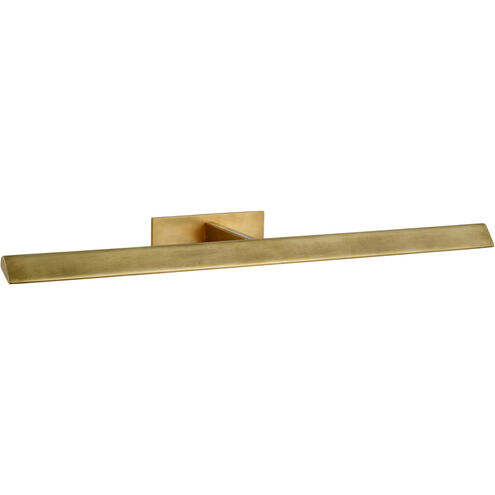 Ian K. Fowler Petrel 20 watt 30 inch Hand-Rubbed Antique Brass Picture Light Wall Light