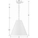 Alston 3 Light 18 inch Matte White and Antique Gold Pendant Ceiling Light