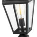 Talbot 1 Light 135 inch Black Outdoor Post Mounted Fixture