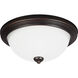 Geary 1 Light 10.5 inch Bronze Flush Mount Ceiling Light