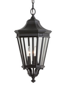 Quade 3 Light 10 inch Black Outdoor Hanging Lantern