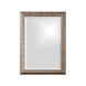 Malia 28 X 20 inch Textured Silver Leaf Wall Mirror
