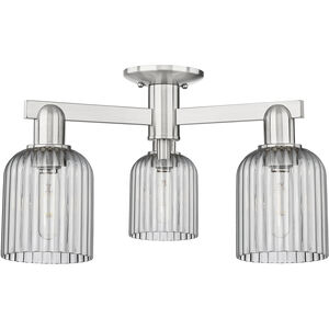 Bridal Veil 3 Light 22.50 inch Semi-Flush Mount