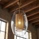 Dunbar 1 Light 12 inch Warm Brass with Bronze Accents Pendant Ceiling Light, Essentials