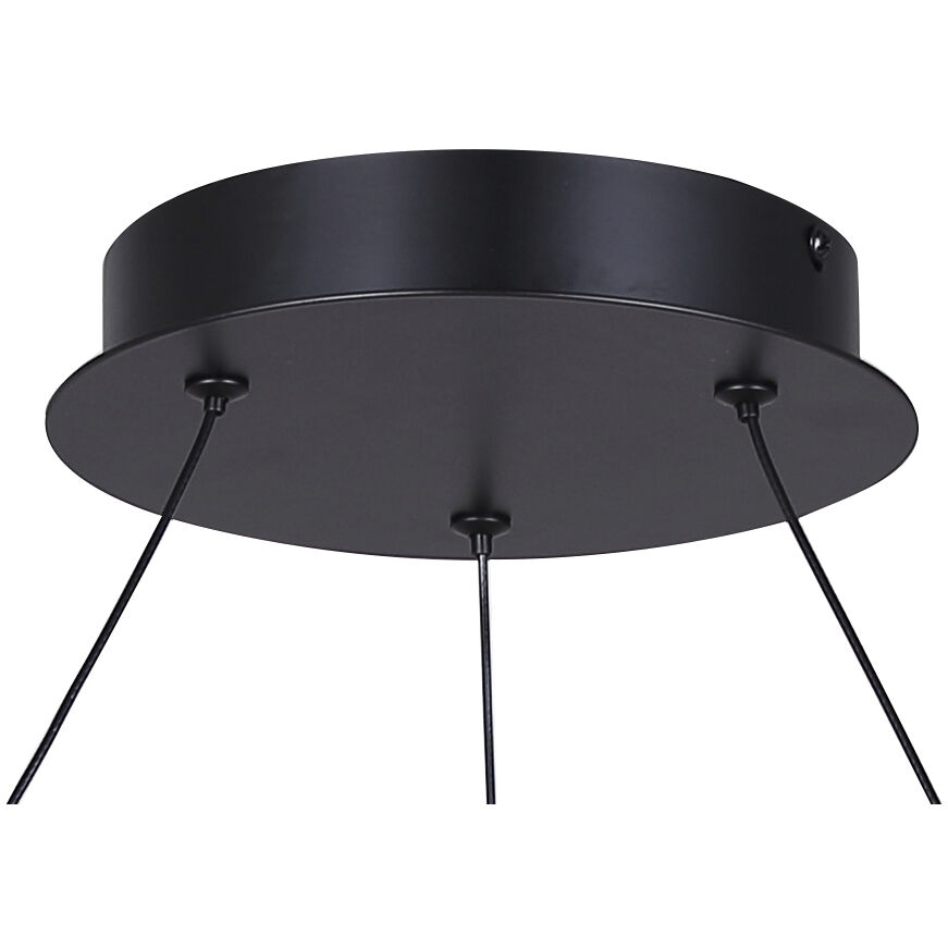 Azria LED 23.75 inch Matte Black Chandelier Ceiling Light