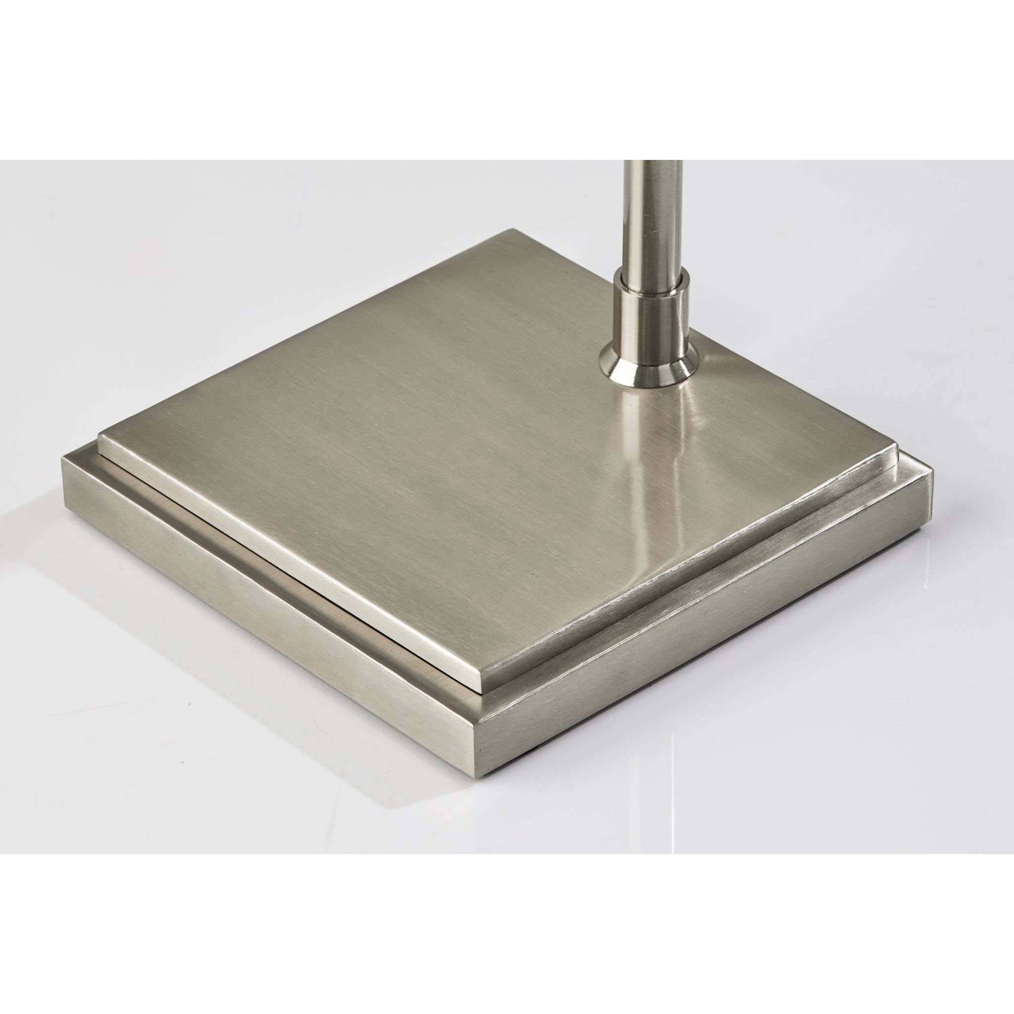 York 56 inch 100 watt Brushed Steel Floor Lamp Portable Light