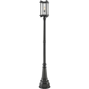 Fallow 1 Light 108 inch Black Outdoor Post Mounted Fixture