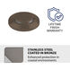 Surface Mounted Indicator Light 12 2.8 watt Stainless Steel Coated in Bronze Path Indicator Light in 2700K Warm LED, WAC Landscape