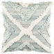 Baracoa 22 inch Ice Blue Pillow Kit in 22 x 22, Square