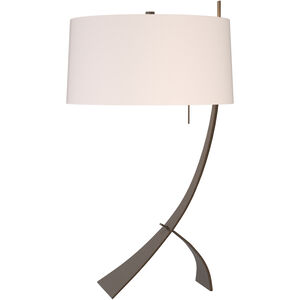 Stasis 28.3 inch 150 watt White Table Lamp Portable Light in Flax