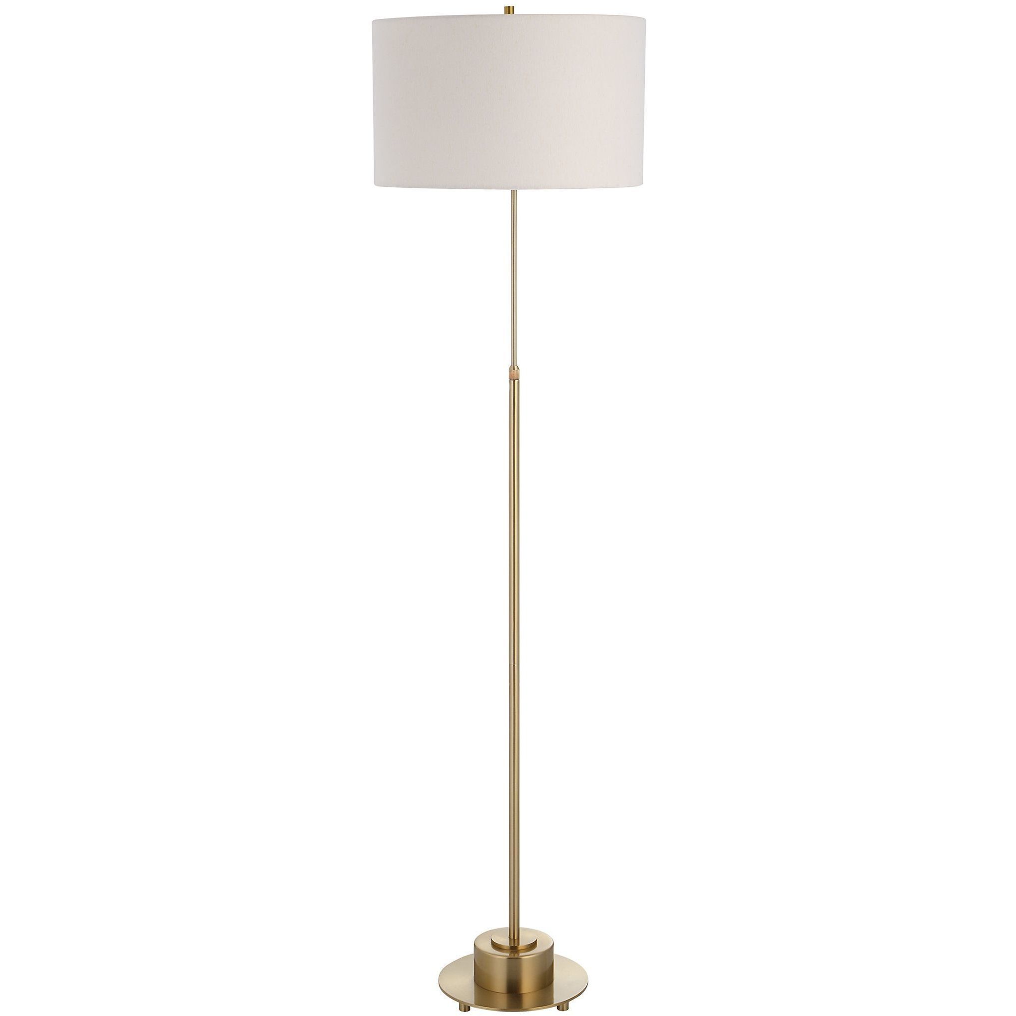 Prominence 70 inch 150.00 watt Brushed Antique Brass Floor Lamp Portable Light