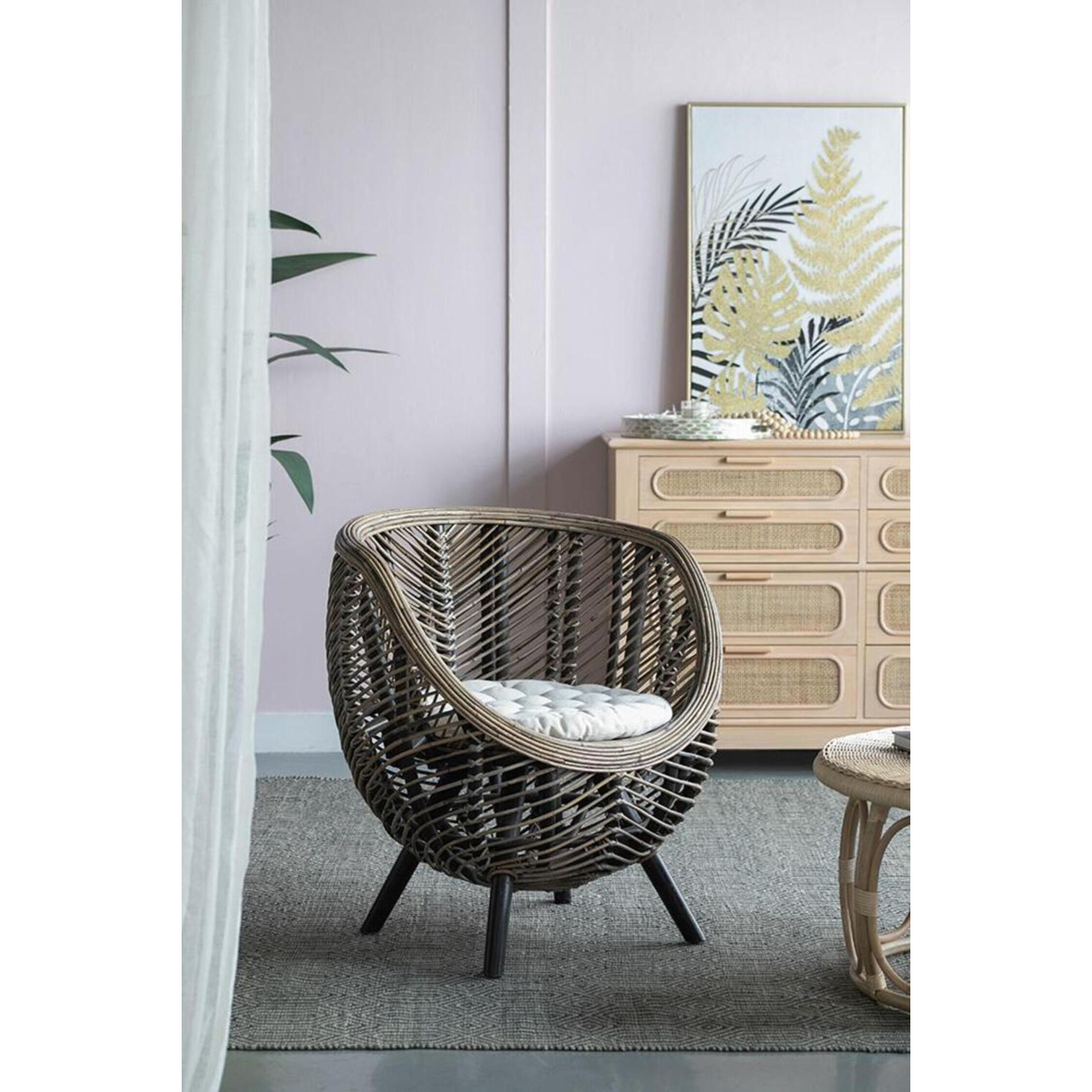 Gogo Brown Chair, With Cushion