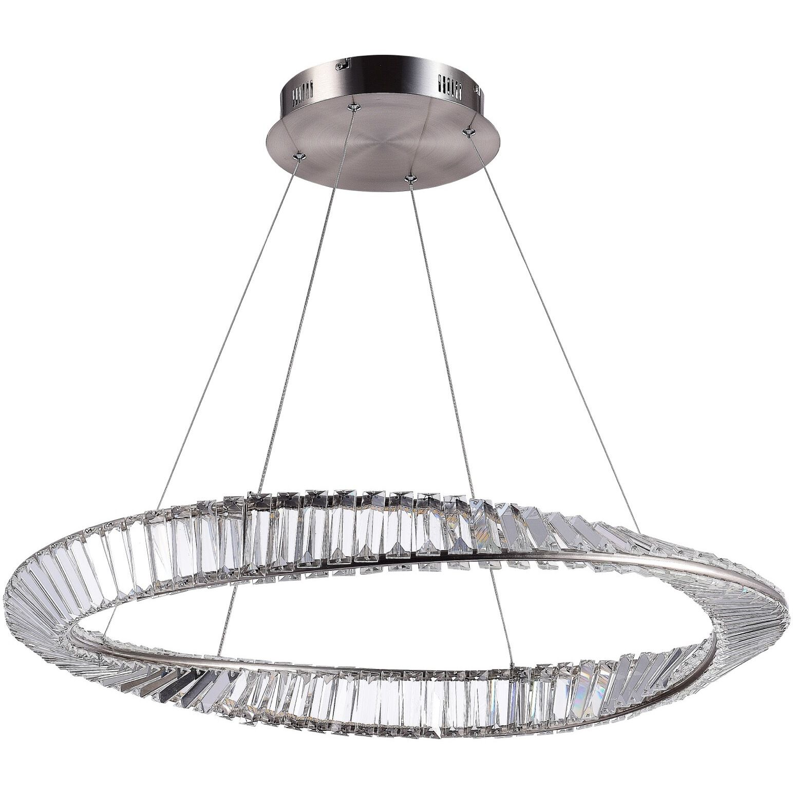 Stella 31.5 inch Satin Nickel Pendant Ceiling Light
