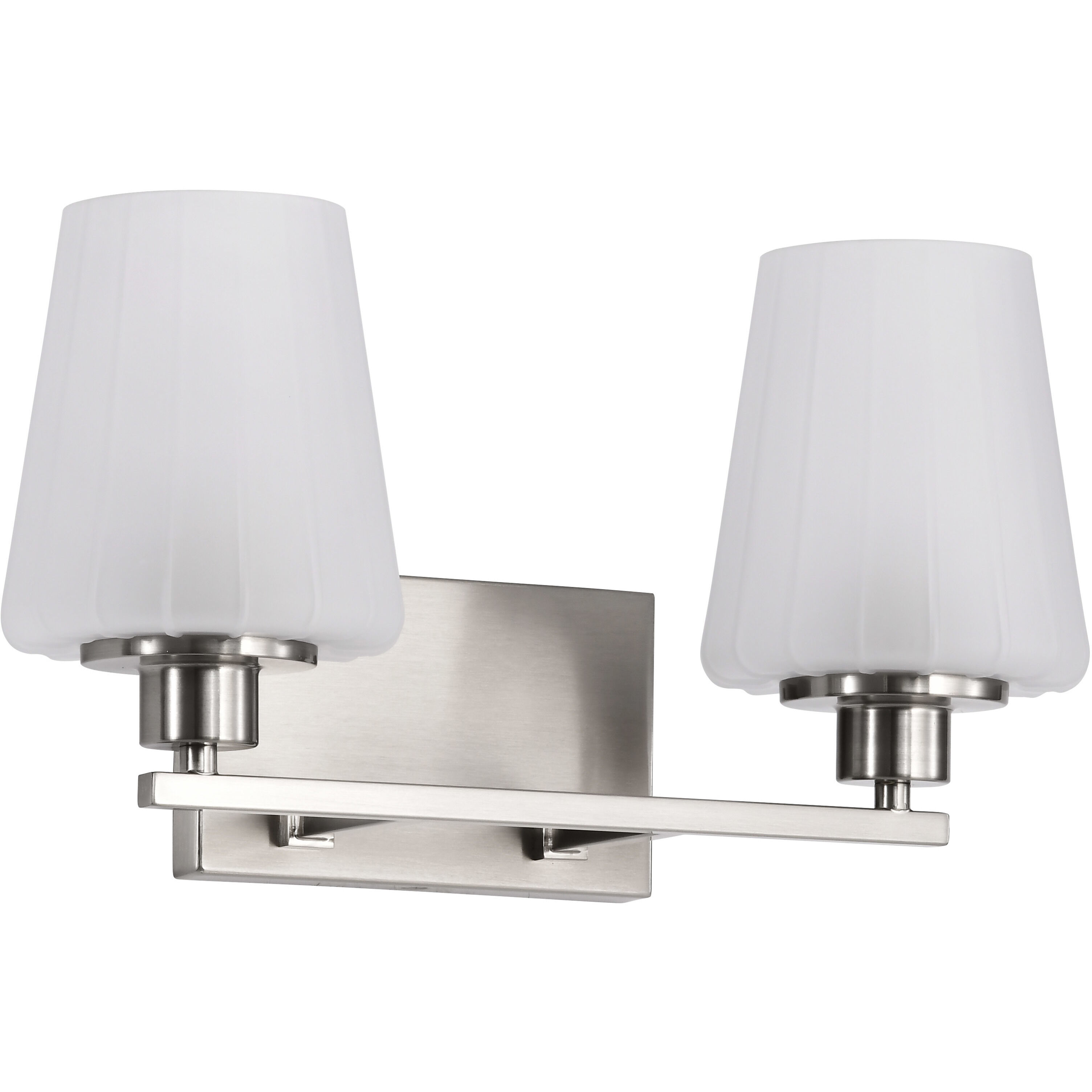 Lune 16 inch Brushed Nickel Vanity Wall Light