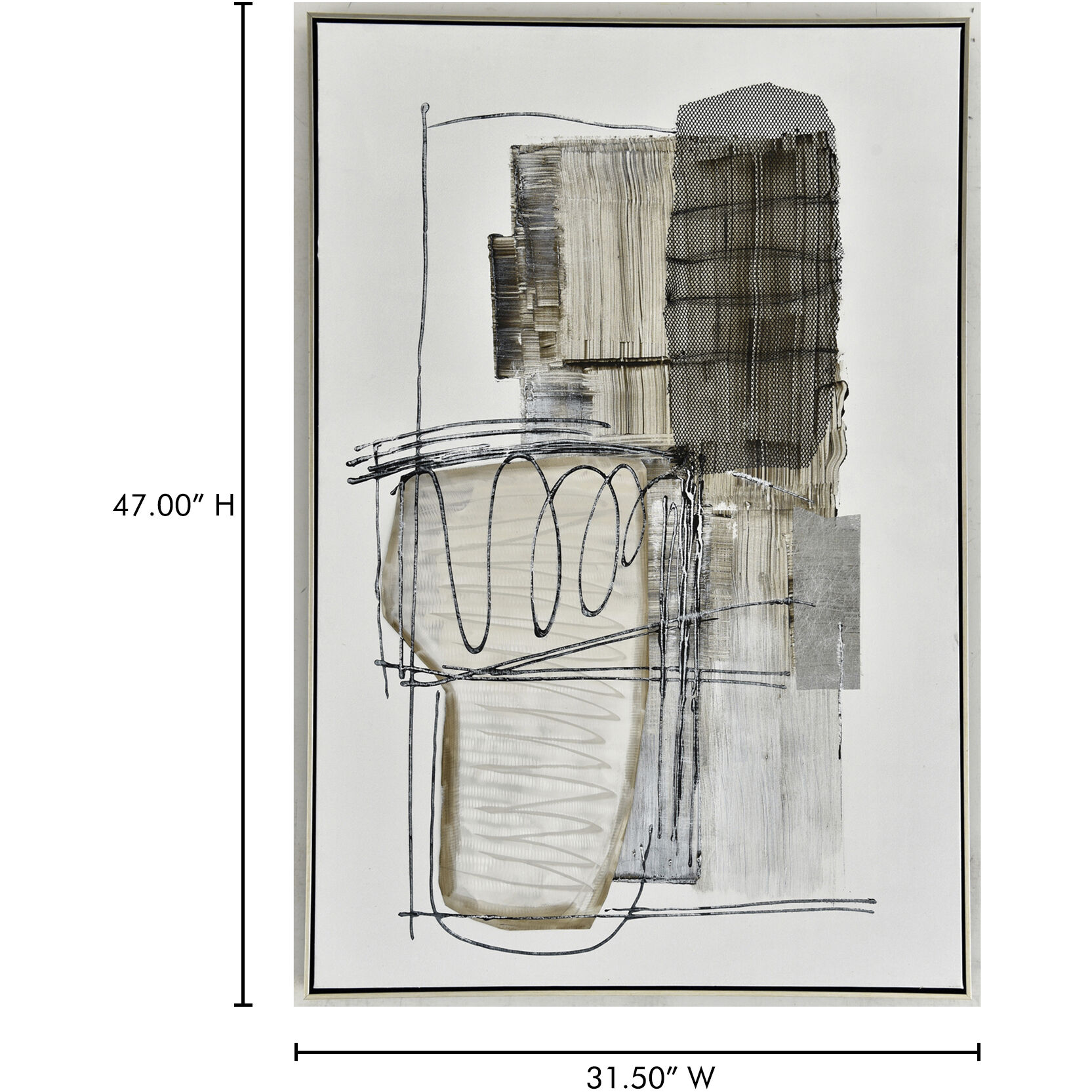 Shade Abstract I 47 X 32 inch Painting