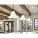 Fleur 1 Light 16 inch Matte Black Pendant Ceiling Light