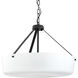 Lieon 3 Light 21 inch Black Convertible Pendant Ceiling Light