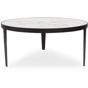 Costa 39.5 X 18 inch Black/White Coffee Table