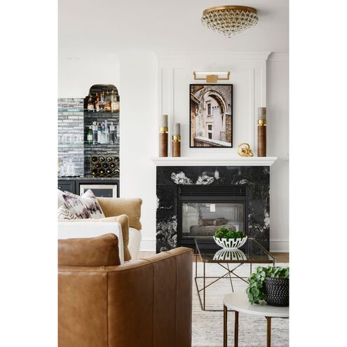 Clinton 1 Light 26.25 inch Vibrant Gold Bathroom Vanity Light Wall Light