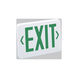 Aaliyah 1 Light Green Letters and Black Housing Exit / Emergency Ceiling Light