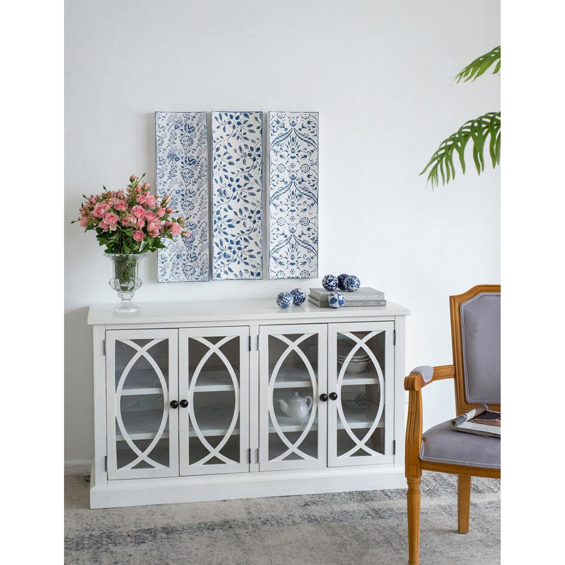 Orbs Blue/White Décor