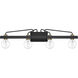 Ravella 4 Light 33 inch Black Bath Light Wall Light