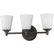 Conti 3 Light 22 inch Oil Rubbed Bronze Vanity Light Wall Light