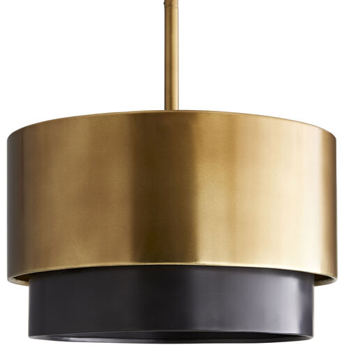 Nolan 3 Light 14 inch Antique Brass Mini Pendant Ceiling Light