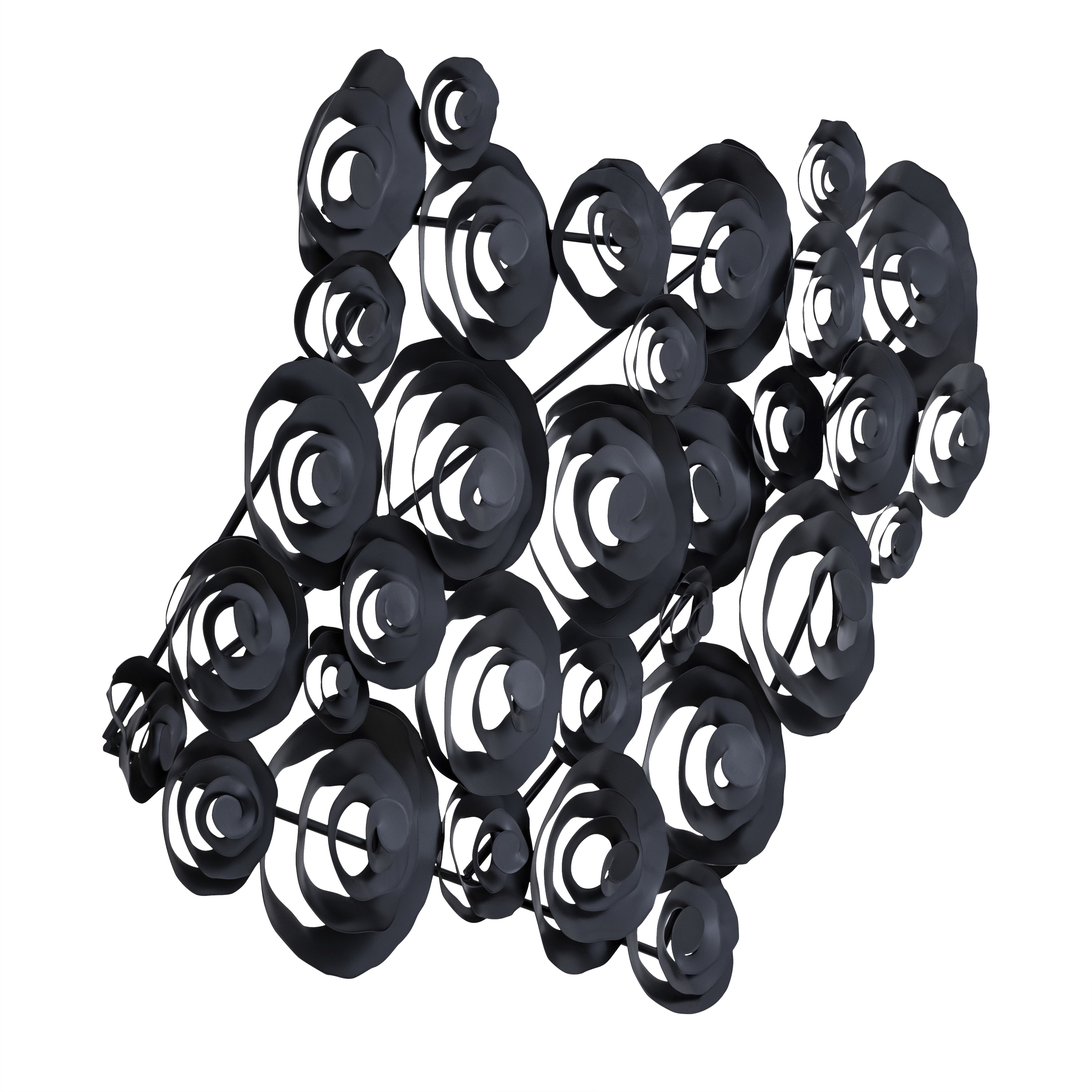 Brando Matte Black Dimensional Wall Art