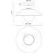 Alora Mood Francesca 1 Light 11.88 inch Matte Black Semi Flush Mount Ceiling Light