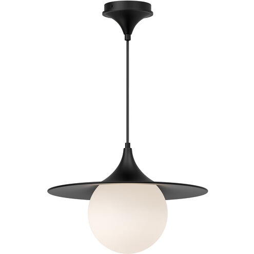 Alora Mood Fuji 1 Light 15.75 inch Matte Black Pendant Ceiling Light