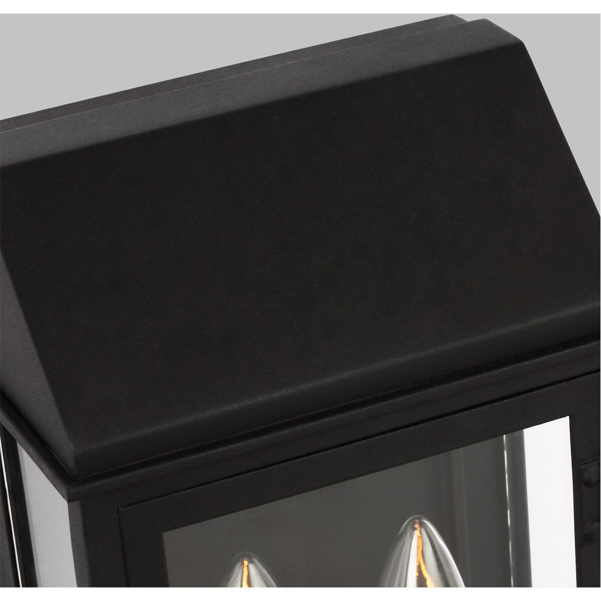 C&M by Chapman & Myers Hingham 2 Light 12 inch Textured Black Outdoor Wall Lantern