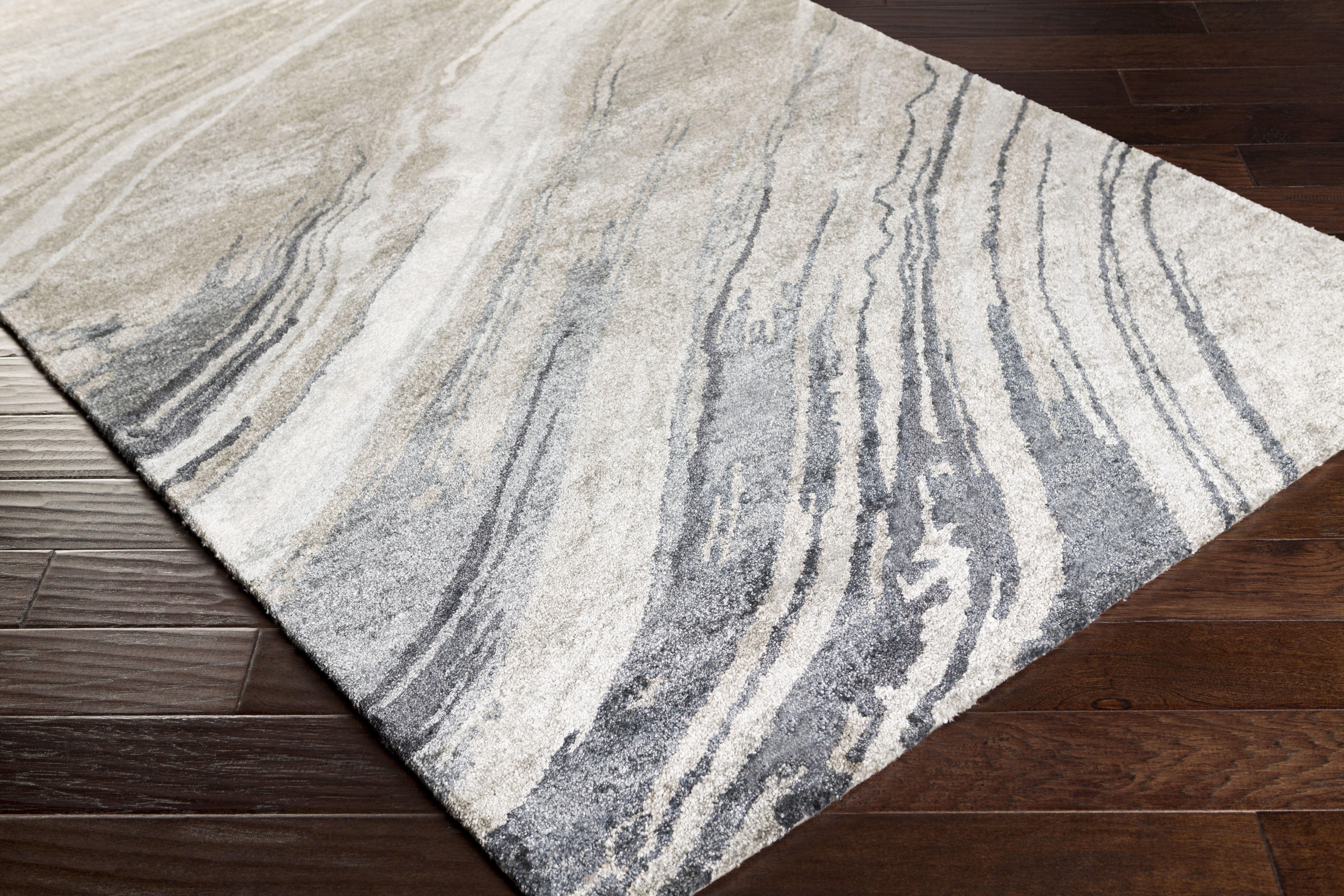 Gemini 96 X 96 inch Charcoal Rug in 8 Ft Square, Square