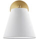 Transitional 1 Light 8 inch Natural Brass Wall Sconce Wall Light