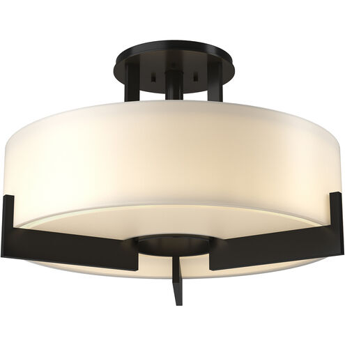Axis 3 Light 19.3 inch Black Semi-Flush Ceiling Light