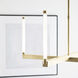 Kelly Wearstler Phobos LED 36 inch Natural Brass Chandelier Ceiling Light, Integrated LED