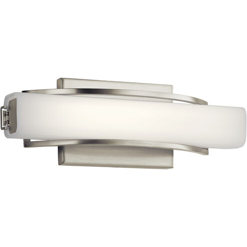 Rowan LED 13.19 inch Brushed Nickel Bathroom Vanity Light Wall Light, Medium