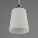 Hudson 1 Light 7.75 inch Satin Nickel Single Pendant Ceiling Light in Satin White