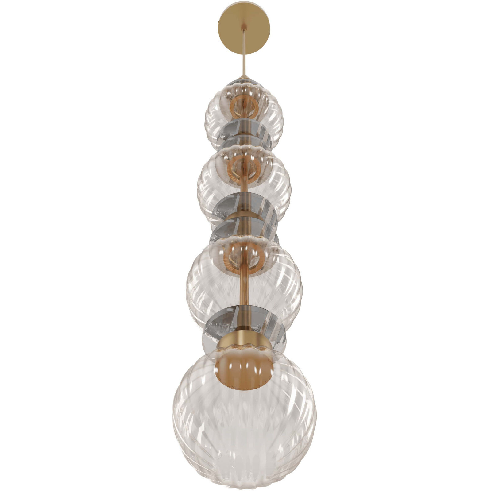 Avra LED 5 inch Aged Brass Pendant Ceiling Light