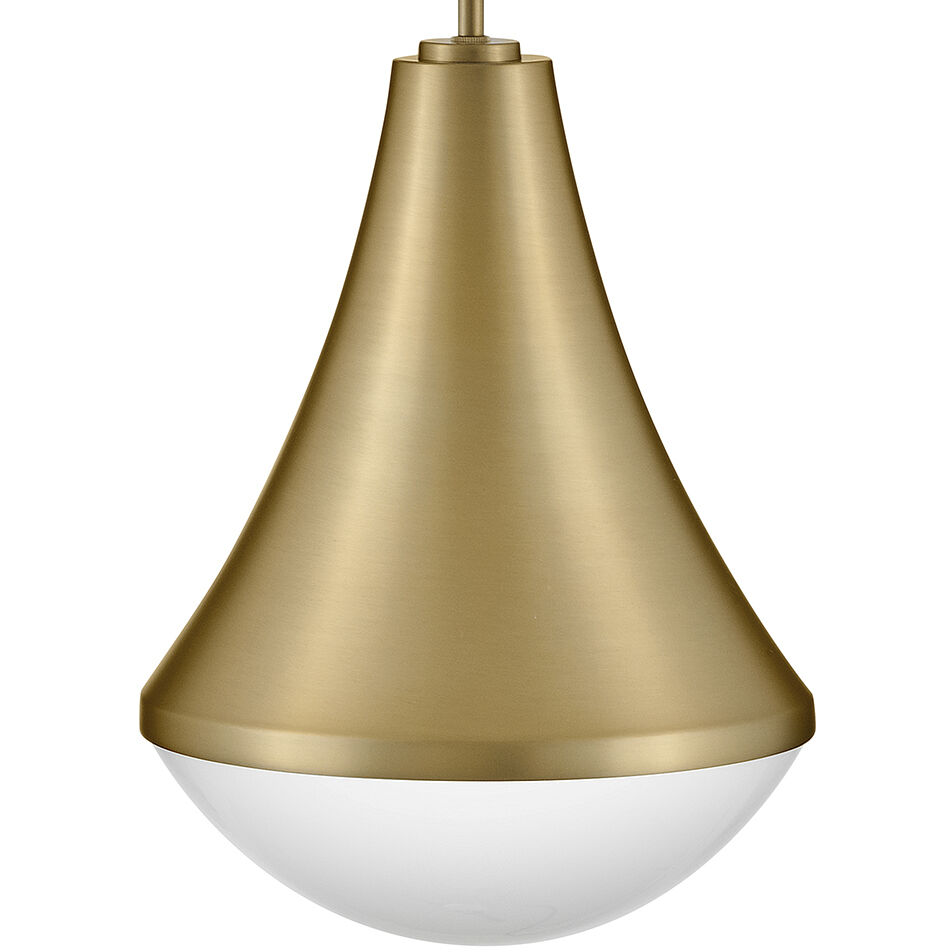 Haddie LED 11 inch Lacquered Brass Pendant Ceiling Light