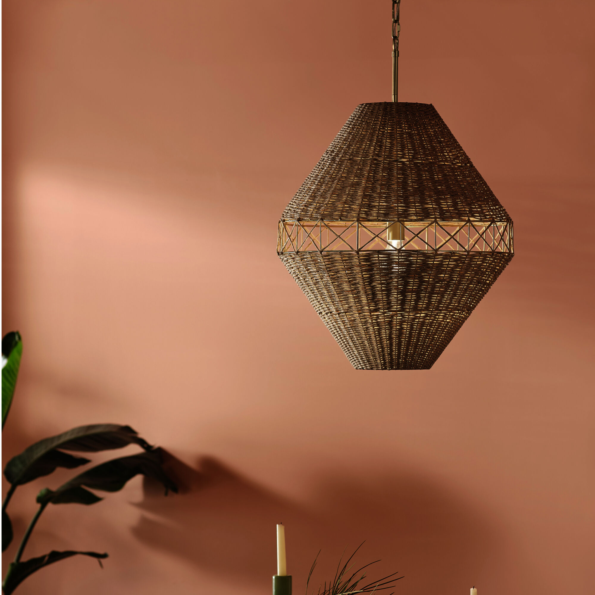 Lulo 1 Light Champagne Bronze Pendant Ceiling Light