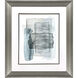 Up the Ladder Teal and Gray and Black and Multi Framed Art