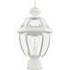 Monterey 1 Light 17 inch White Outdoor Post Top Lantern