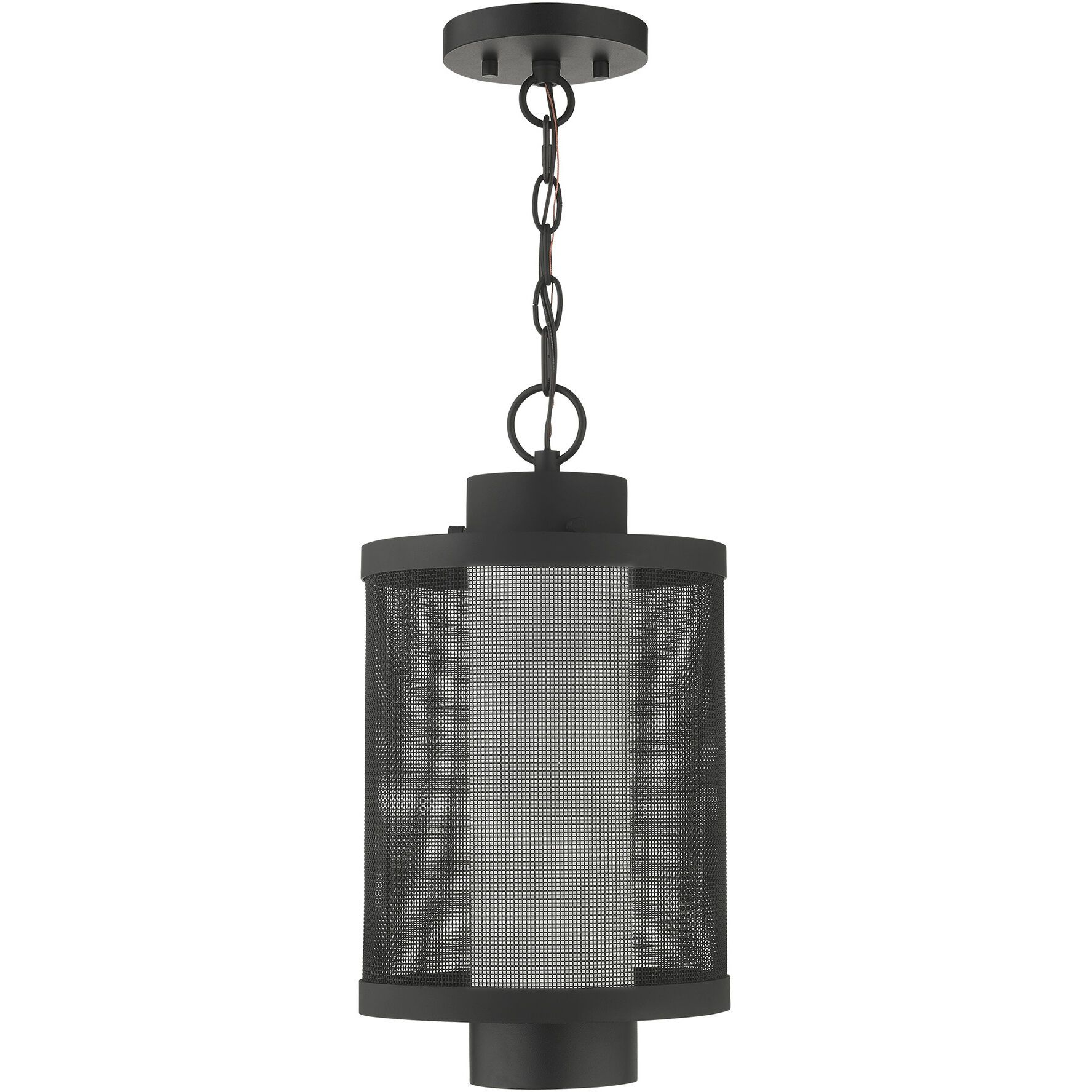 Nottingham 1 Light 9 inch Textured Black Outdoor Pendant Lantern