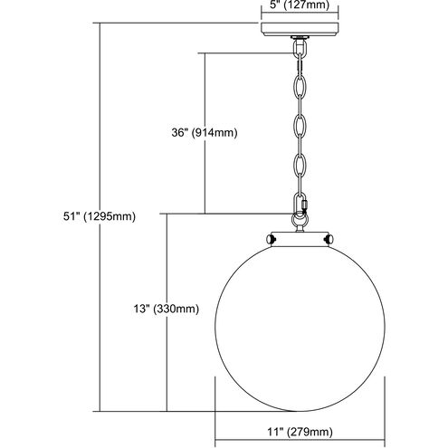 Gramercy 1 Light 11 inch Oil Rubbed Bronze Mini Pendant Ceiling Light