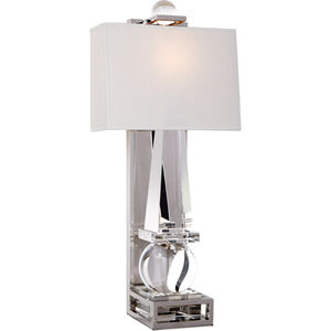 Chapman & Myers Paladin 1 Light 11 inch Crystal with Polished Nickel Sconce Wall Light